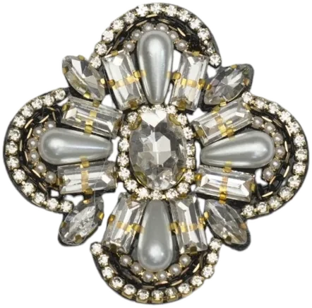 Croce gioiello con perle