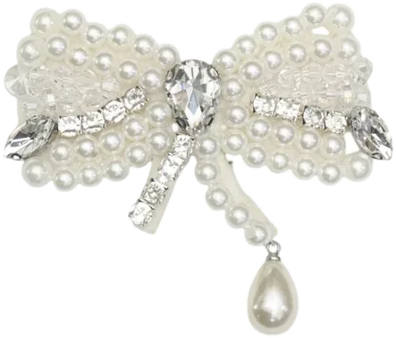 Fiocco di perle con goccia